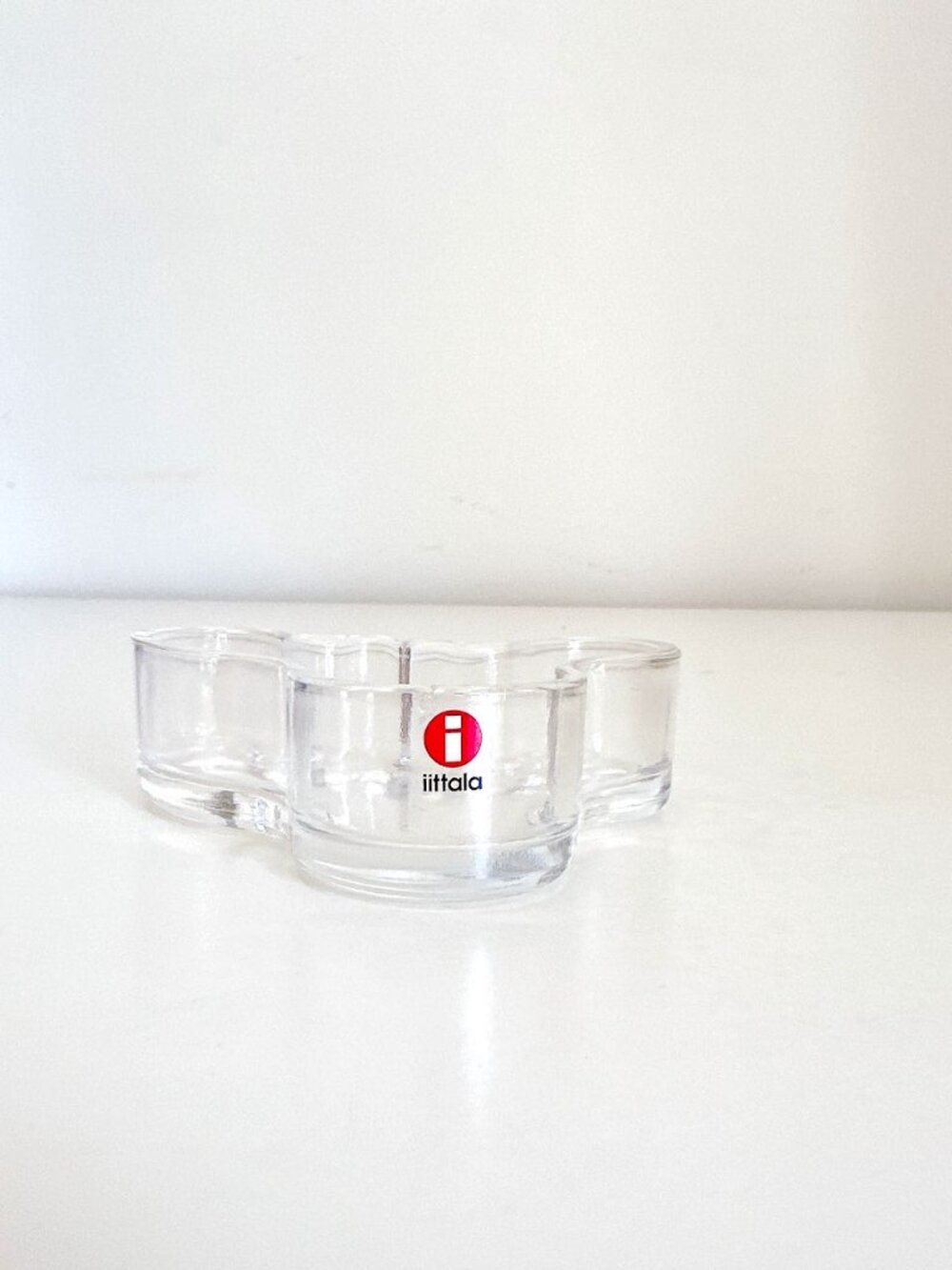 VINTAGE ALVAR AALTO IITTALA CLEAR GLASS SAVOY BOWL (small) - Picture 3 of 10